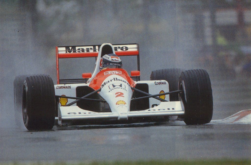 Alain Prost, McLaren, in 1989.