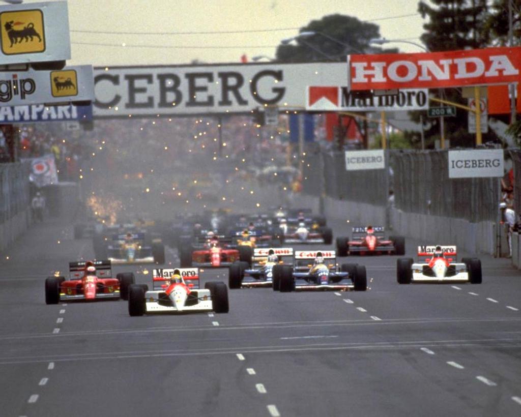 The start of the US Grand Prix in Phoenix, Arizona, on 10 March 1991.