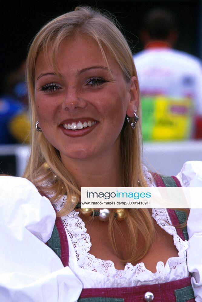 A pit girl at the Austrian Grand Prix at the A1-Ring in Spielberg on 25 July 1999.