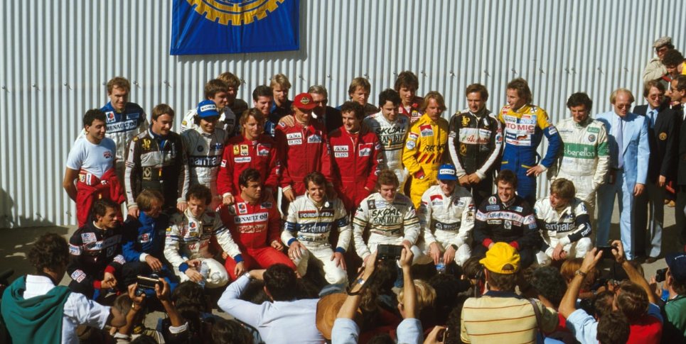 A group of Formula 1 drivers.