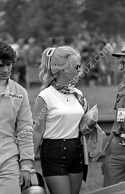 Francois Cevert and his friend Marylin.