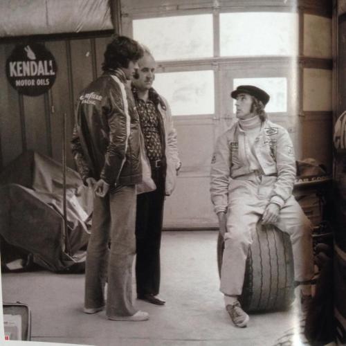 Francois Cevert, Jackie Stewart and Denny Hulme.