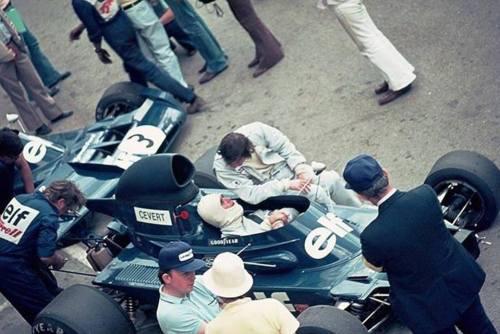 Francois Cevert and Jackie Stewart.