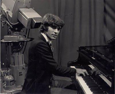 Francois Cevert playing piano.
