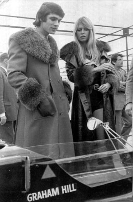 Francois Cevert with Brigitte Bardot.