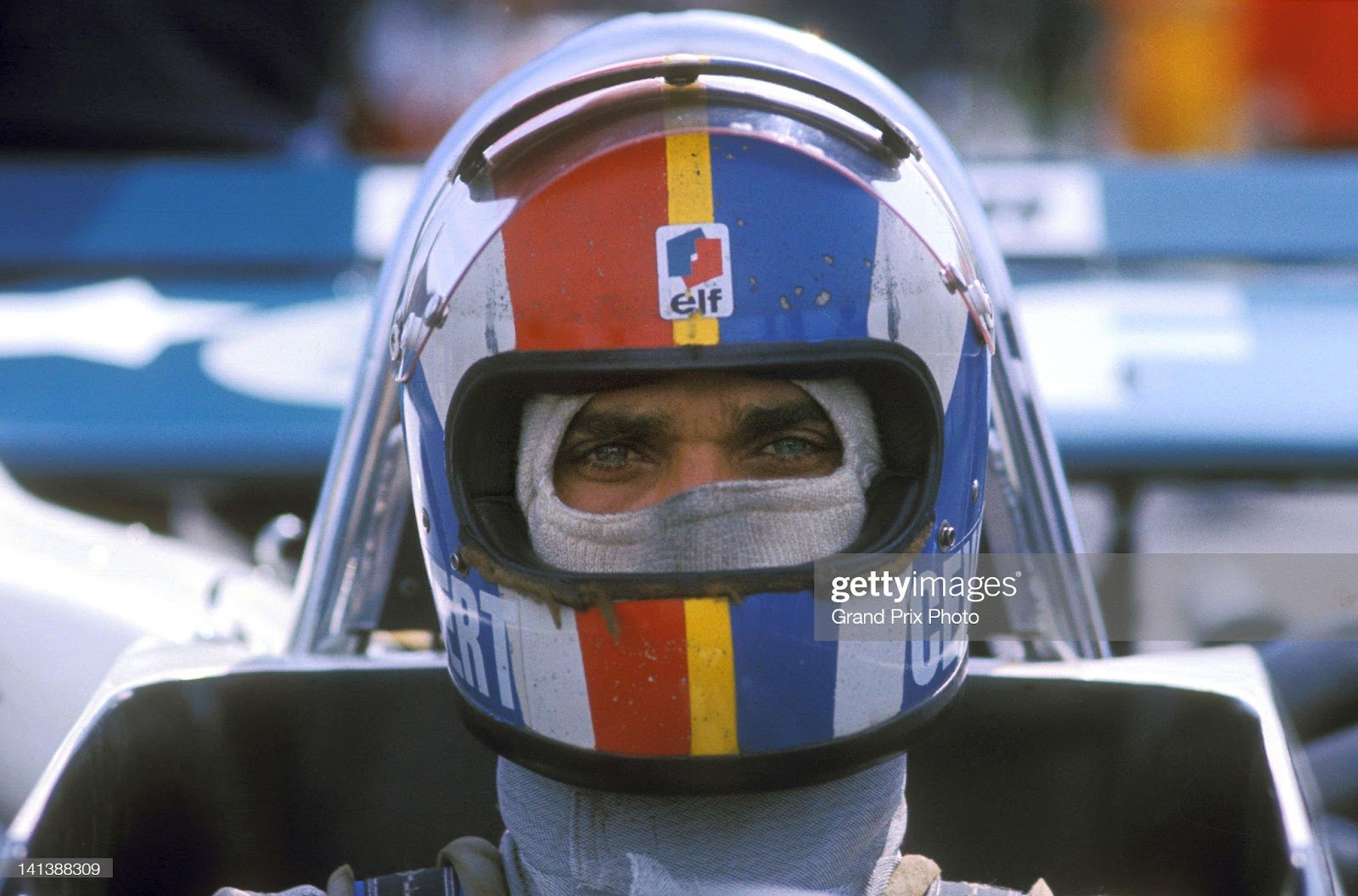 Francois Cevert, driver of the Elf Team Tyrrell Tyrrell 002 Ford V8, during the 1971 Formula 1 season.