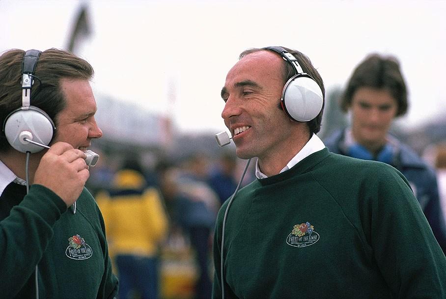 Patrick Head and Frank Williams at Brands Hatch in 1978.
