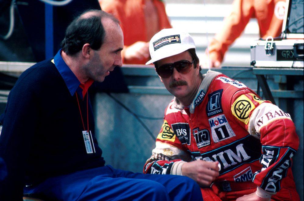 Frank Williams and Nigel Mansell.