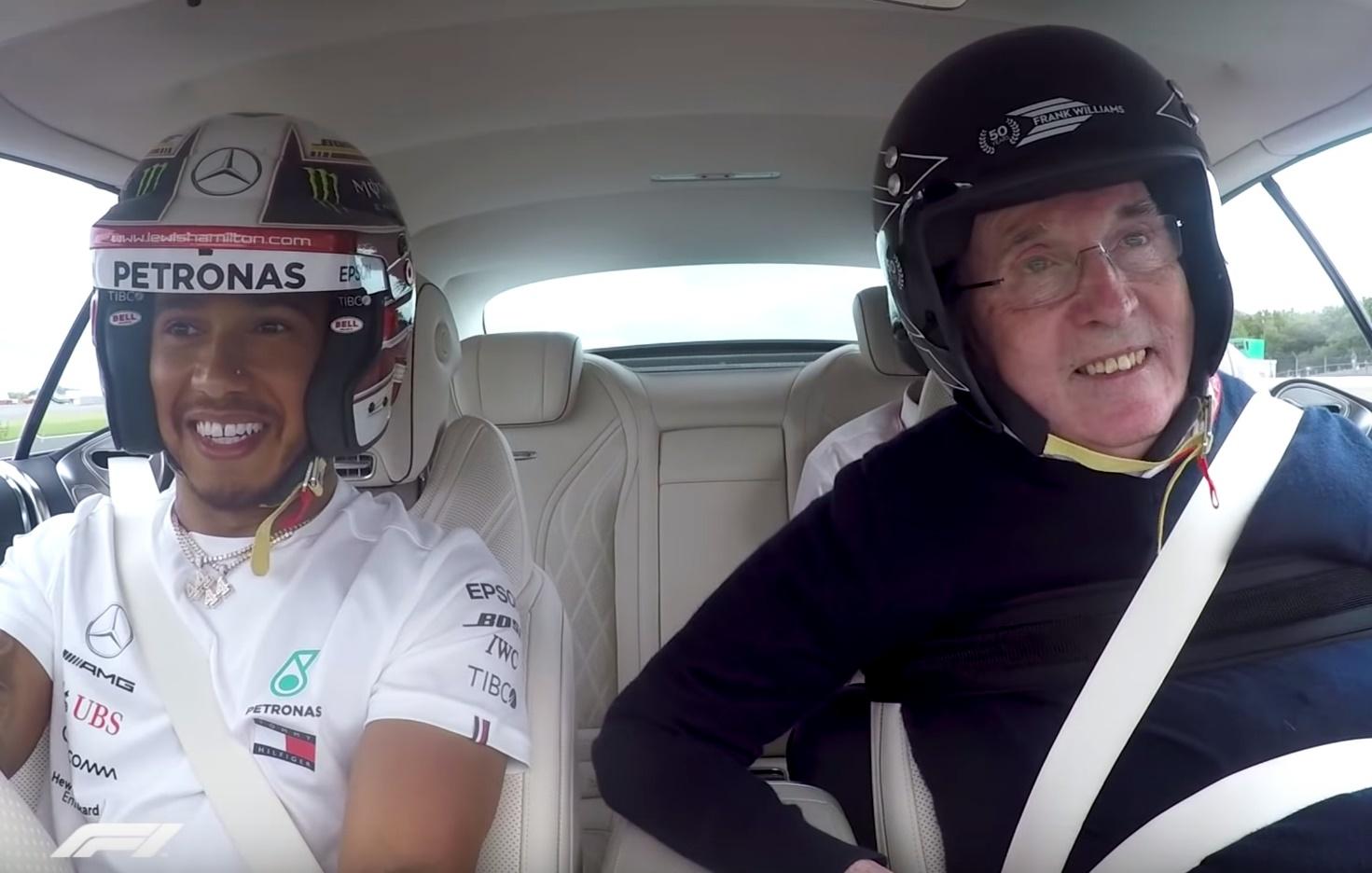 Frank Williams' emotional passenger ride with Lewis Hamilton is truly wholesome.