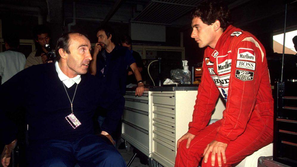 Frank Williams and Ayrton Senna.