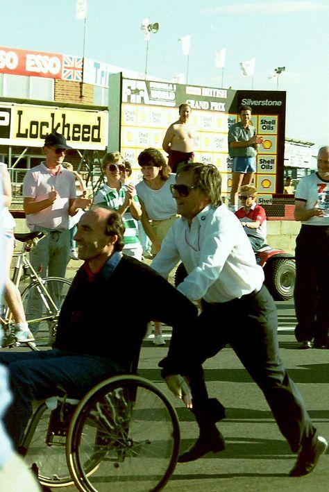 Bernie Ecclestone with Frank Williams.