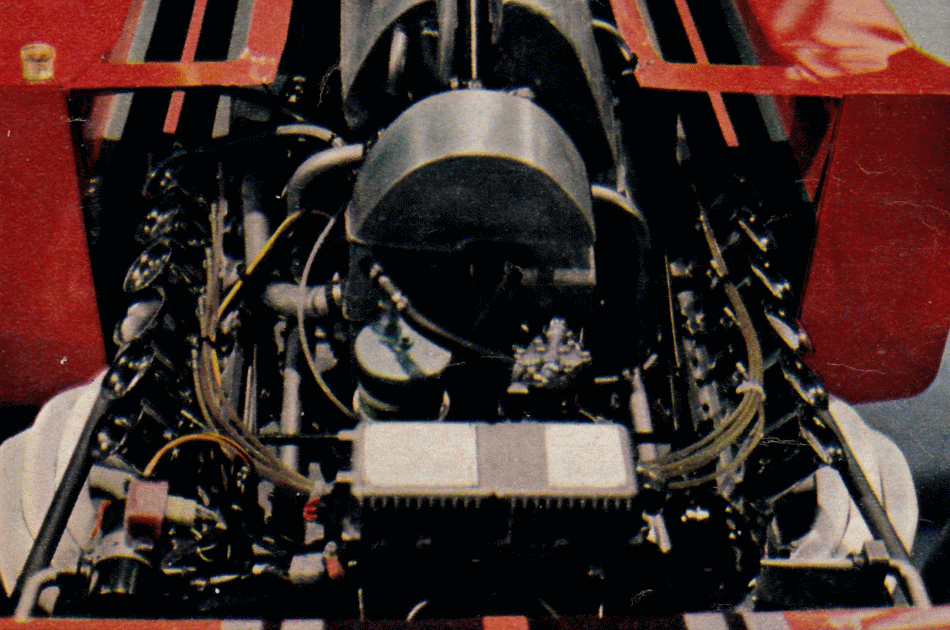 The engine of a Tecno.