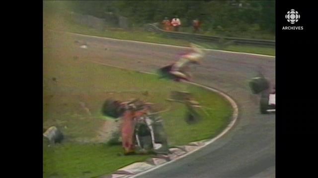 The fatal accident of Gilles Villeneuve.