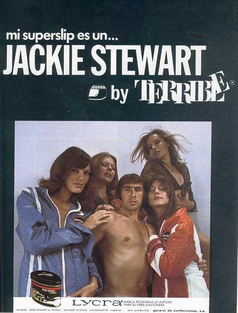 Magazine cover with Jackie Stewart