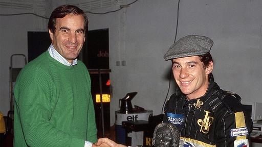 Giorgio Piola and Ayrton Senna.