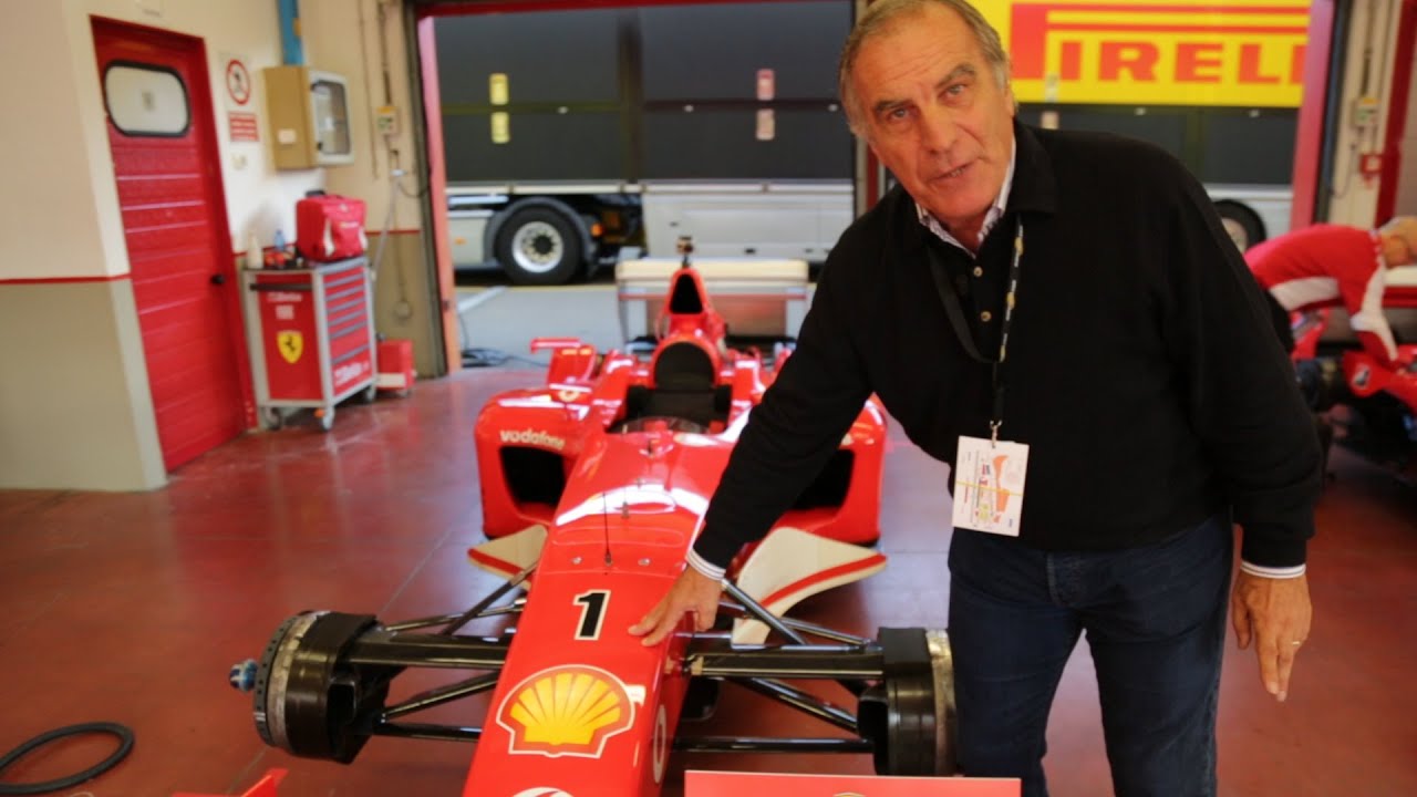 Giorgio Piola and a Ferrari F1.