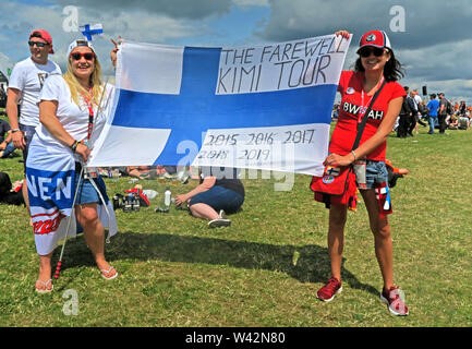 Kimi’s fans at Silverstone on 12 July 2019.