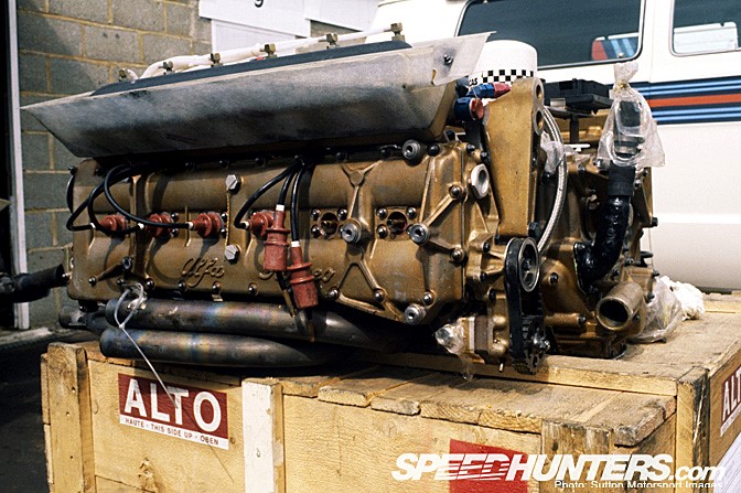 An Alfa Romeo engine.