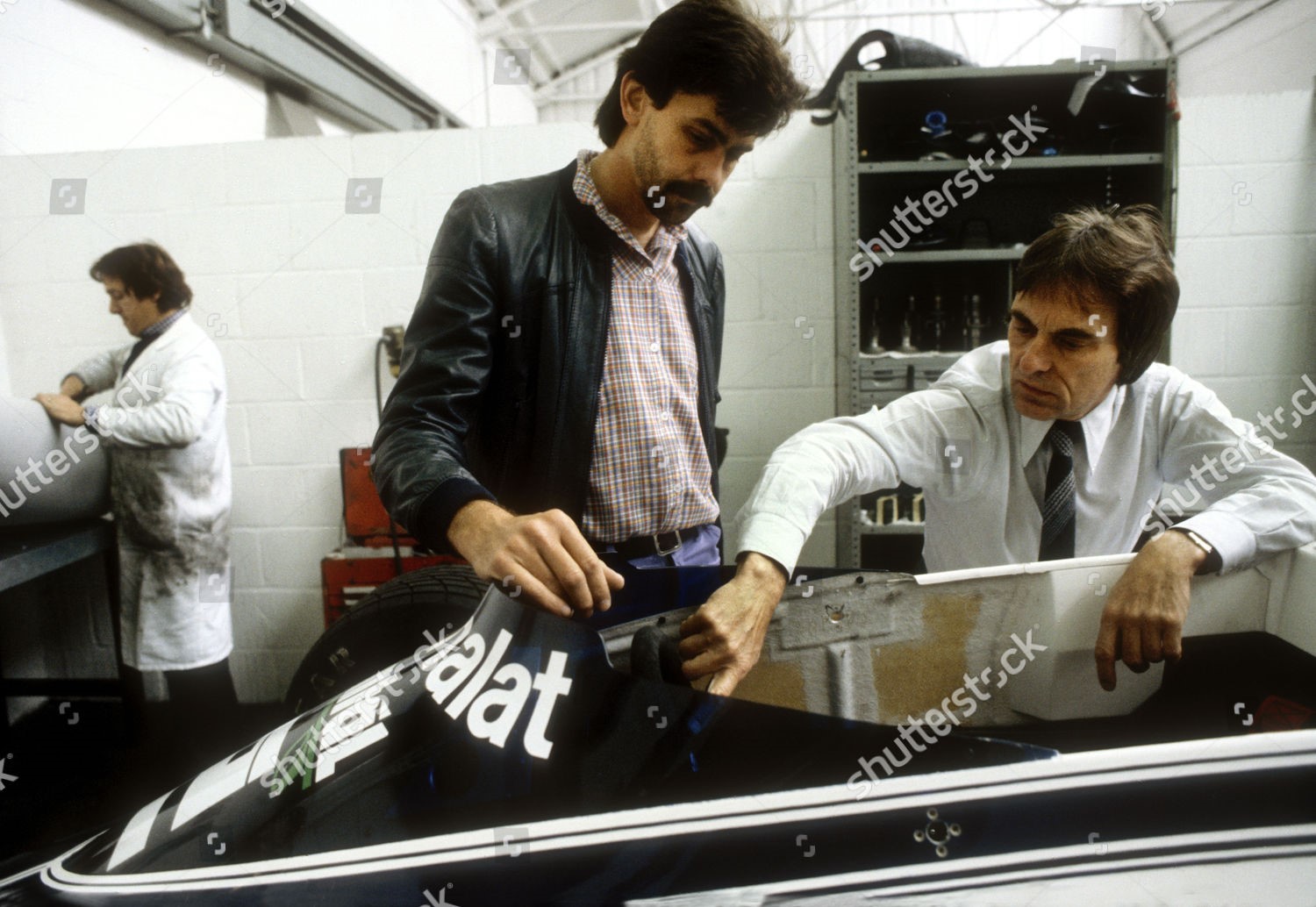 Gordon Murray and Bernie Ecclestone in 1982. 