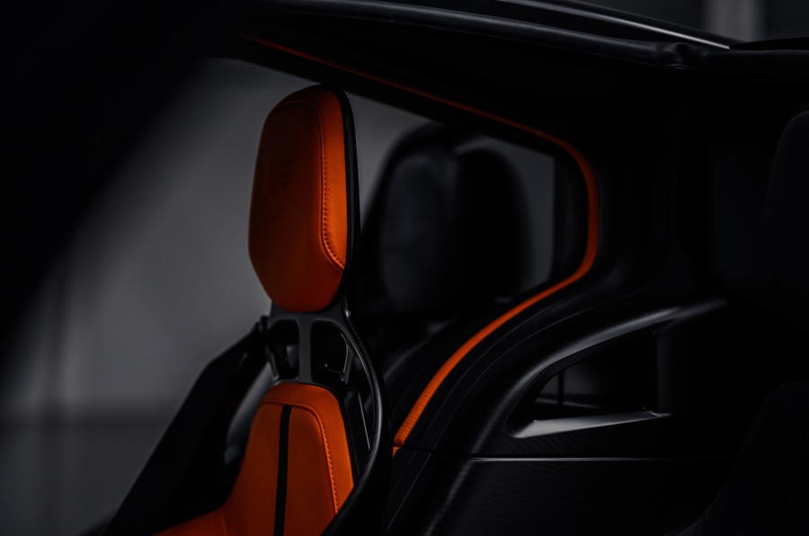 Even the carbonfibre driver’s seat weighs only 7kg and it’s 3kg for each passenger seat.