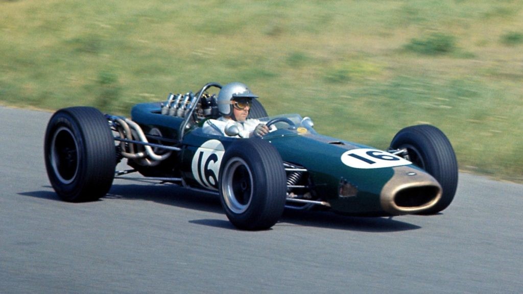 Jack Brabham in action.