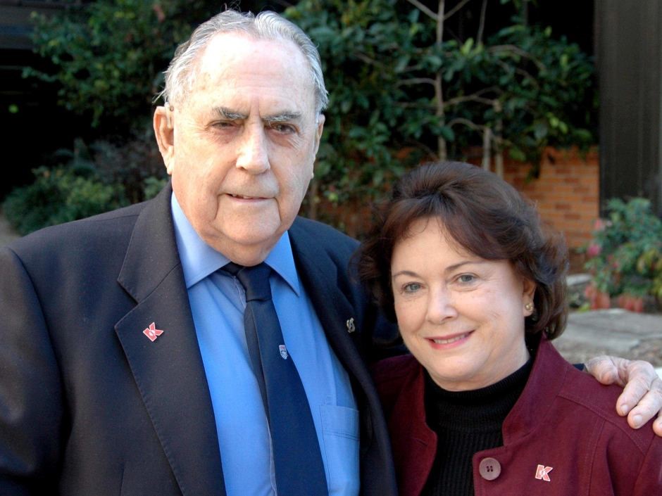 Sir Jack Brabham and his second wife, Lady Margaret Brabham, in Brisbane, July, 2009.