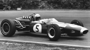 Jack Brabham in action.