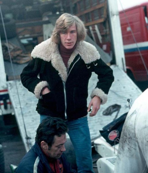 James Hunt at the Race of Champions in 1973.