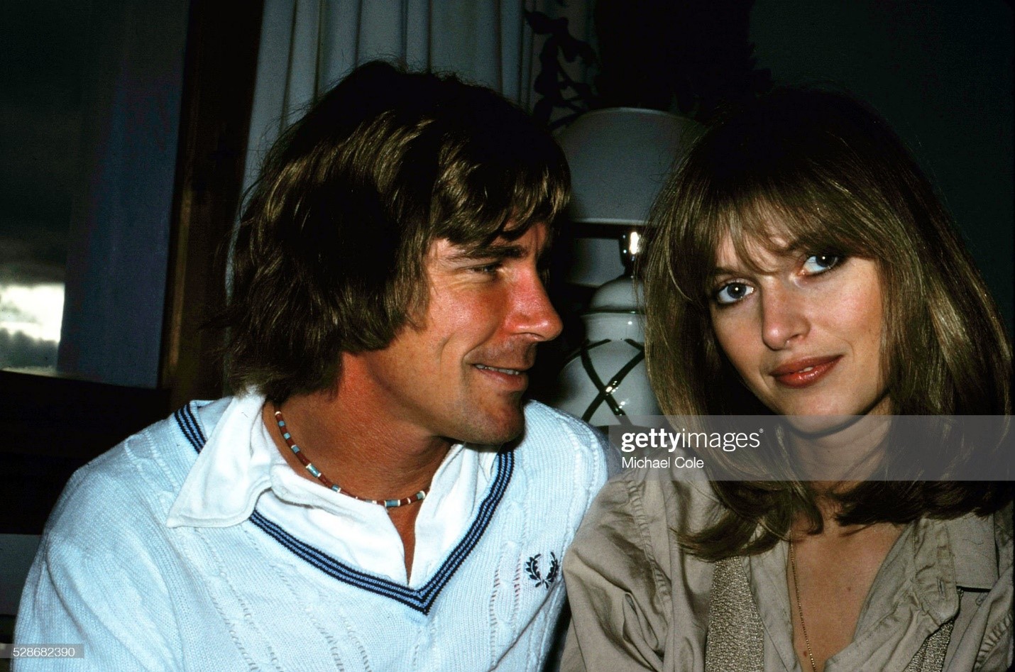 James Hunt and Jane Birbeck at home in Spain in February 1979. 