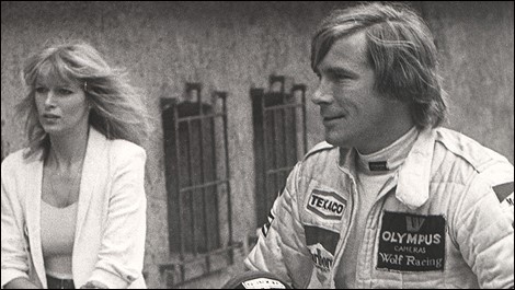 James Hunt in Monaco with his girlfriend in 1979