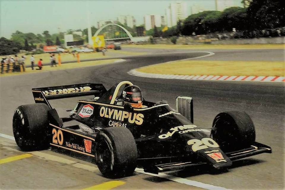 James Hunt on Wolf WR - Ford Consworth at the Argentinenan Grand Prix on 21 January 1979.