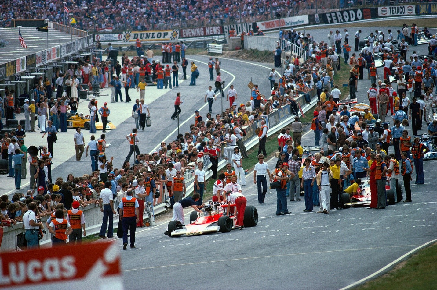 1976 British Grand Prix in Brands Hatch. 