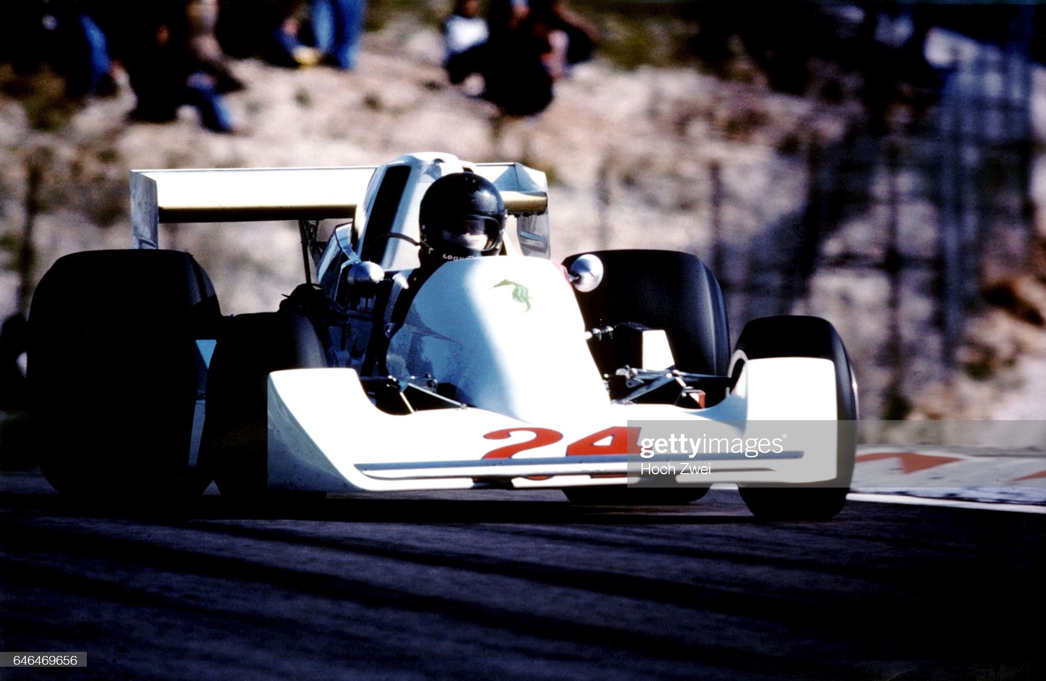 Formula 1 Swiss Grand Prix, Dijon, August 24th, 1975. James Hunt, Hesketh-Ford 308C. 