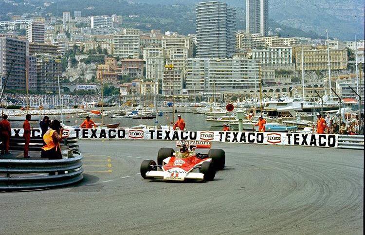 James Hunt, McLaren, at the Monaco Grand Prix on 30 May 1976.