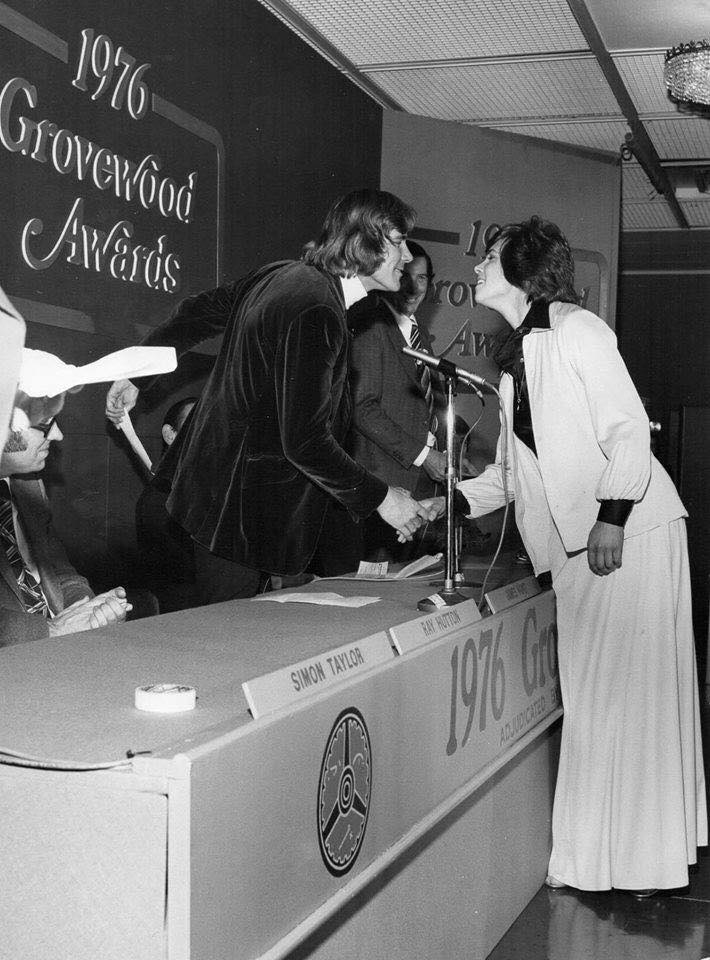James and Davina Galica at Grovewood Awards in 1976.