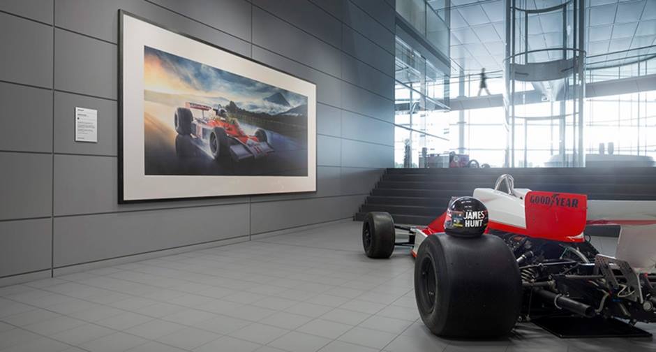 James Hunt’s McLaren at McLaren Technology Centre in Woking, Surrey, England.