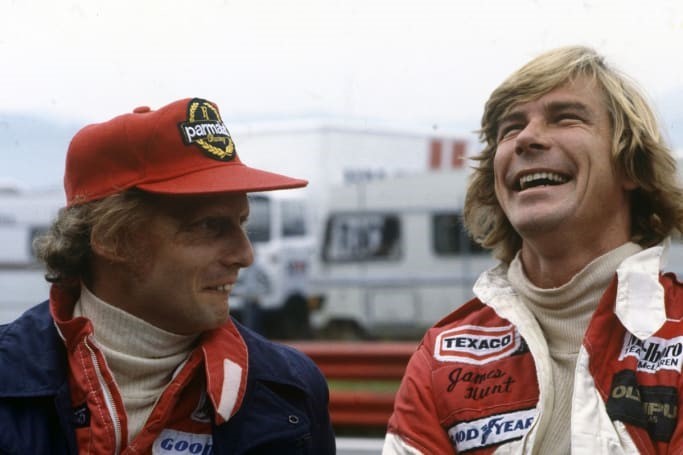 James Hunt and Niki Lauda 