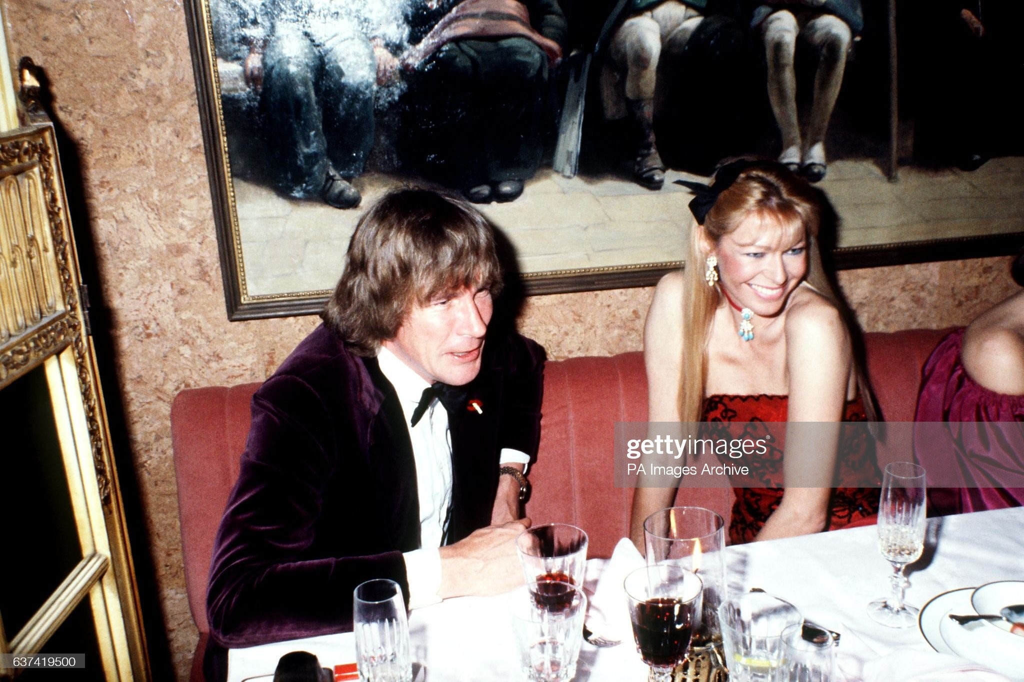 James Hunt with his girlfriend at Smokey Joe's nightclub on 02 February, 1981. 