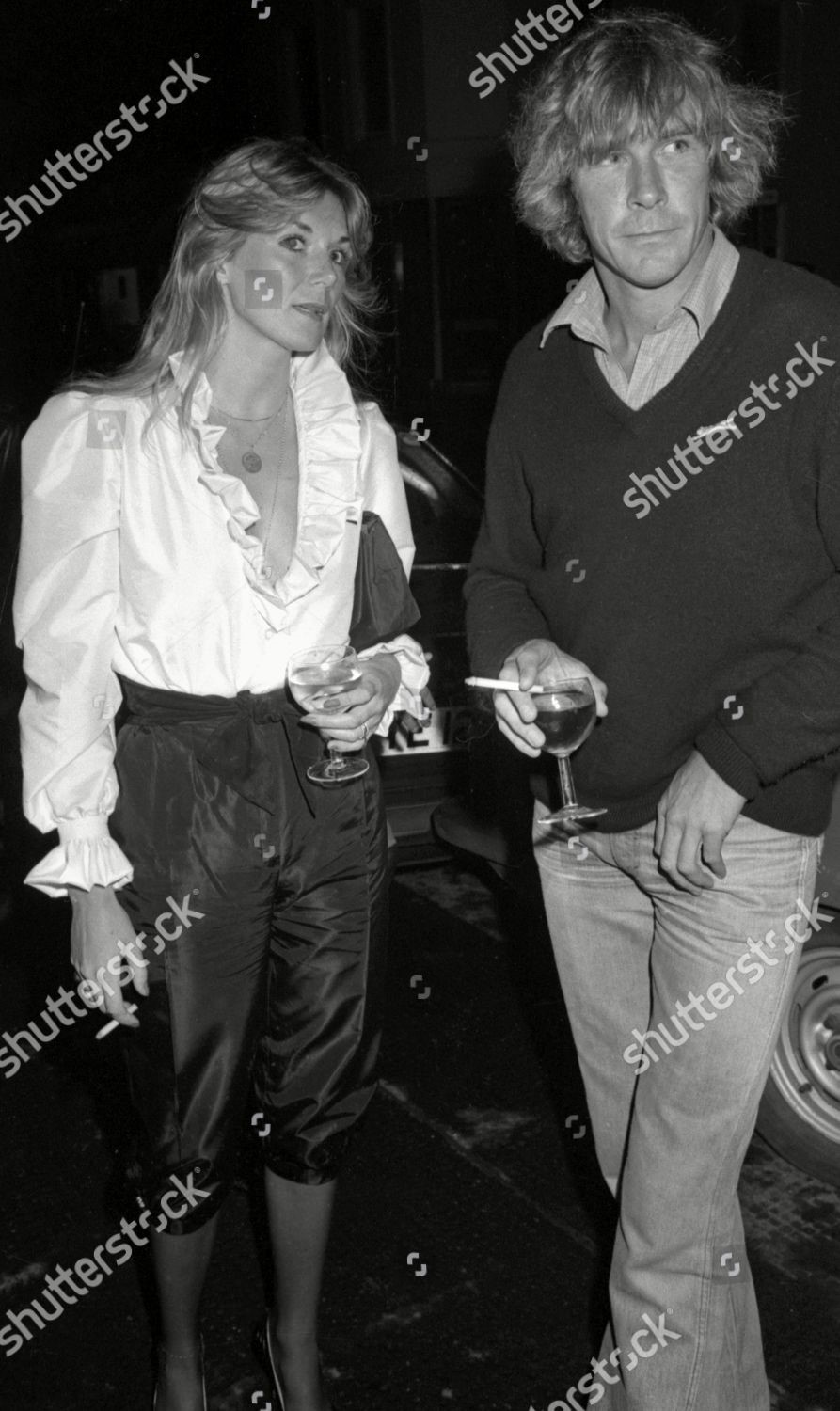 James Hunt at Oyster Party at Drones, Pont Street, 02 October 1981.