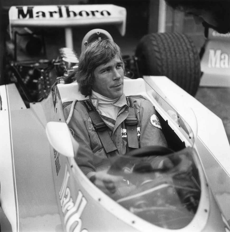 James Hunt in a McLaren.
