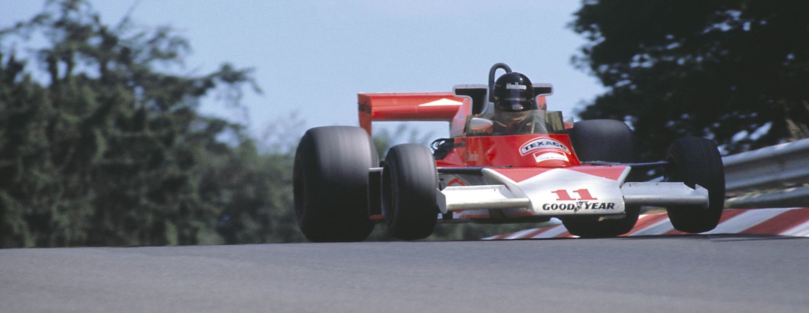 James Hunt at the 1976 German Grand Prix.