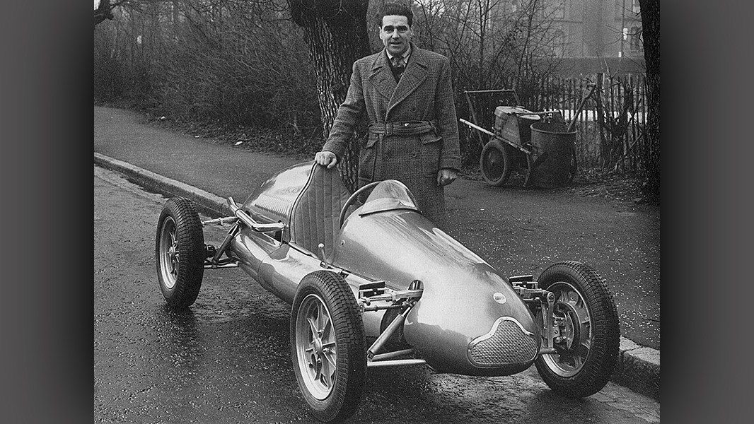 John Cooper and one of his cars.