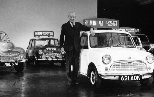 Alec Issigonis and Mini number 1.