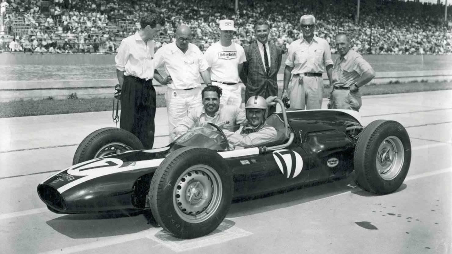 John Cooper with Jack Brabham.