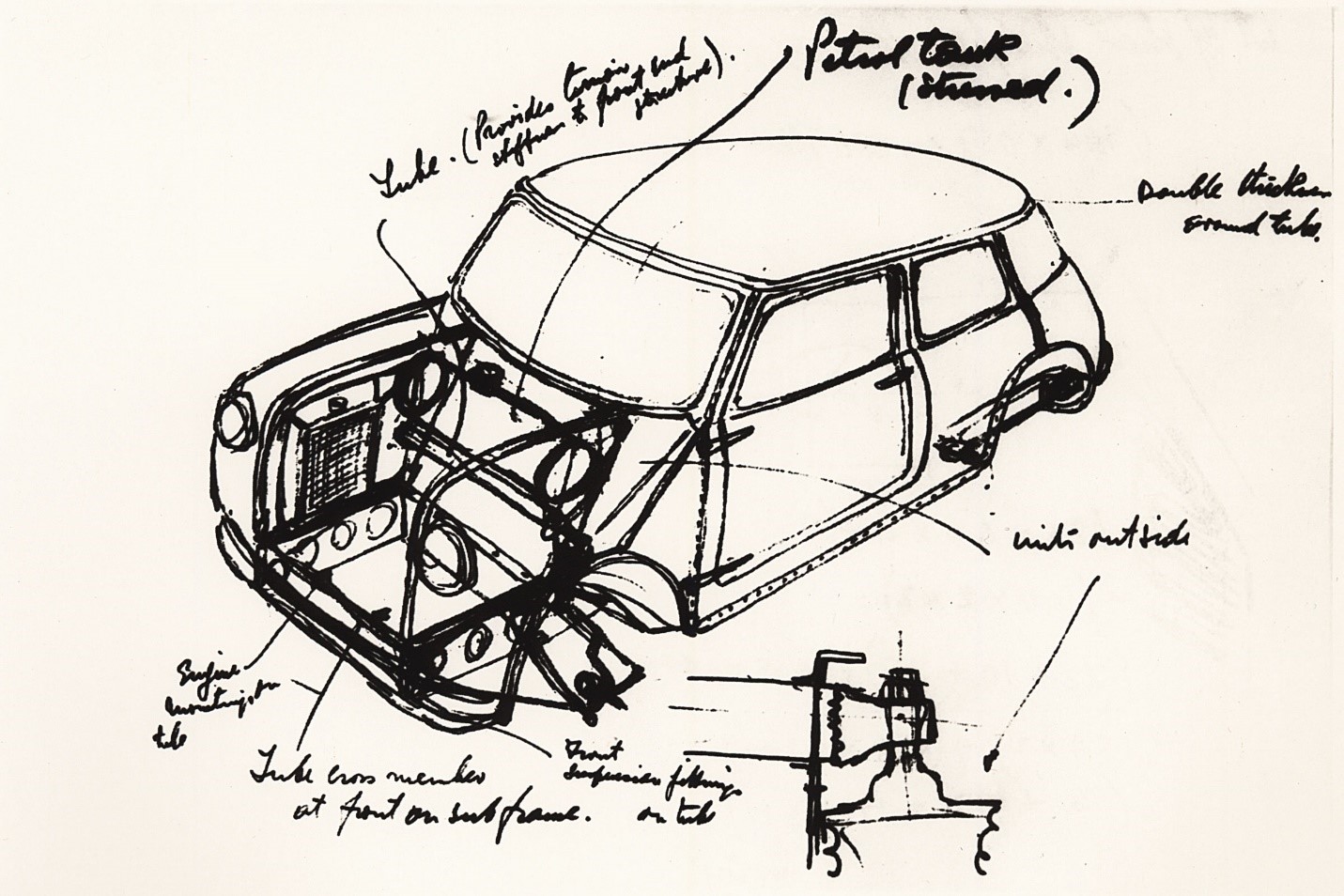 A drawing of the Mini.