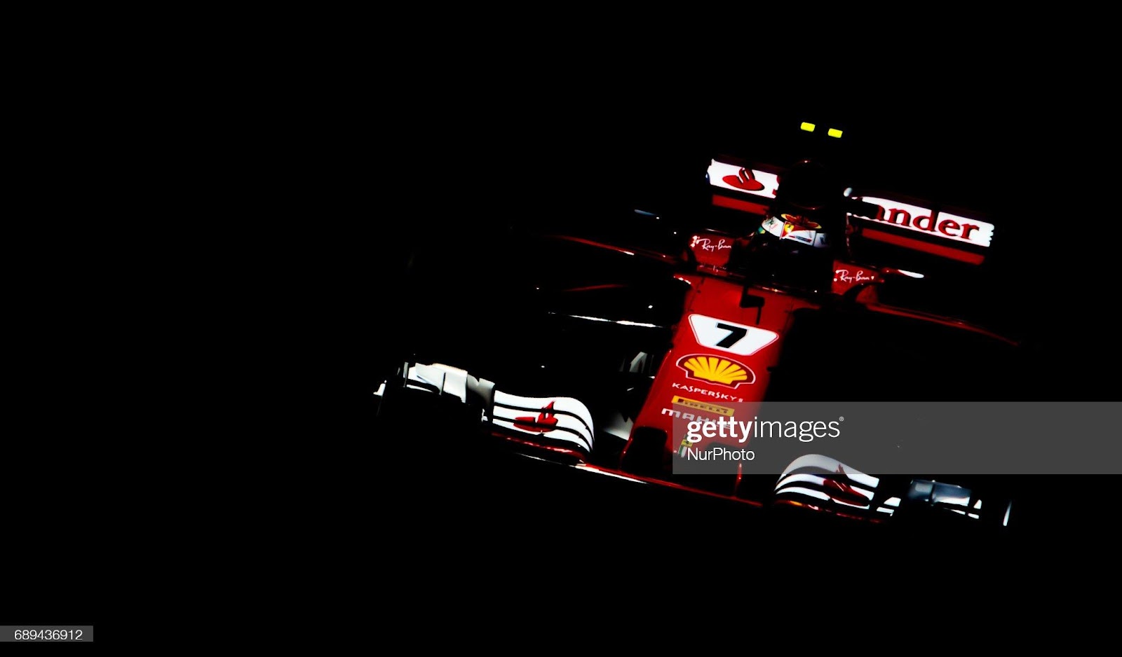 Kimi Raikkönen, Ferrari, goes during the race on Formula 1 Grand Prix de Monaco on May 28, 2017 in Monte Carlo, Monaco.