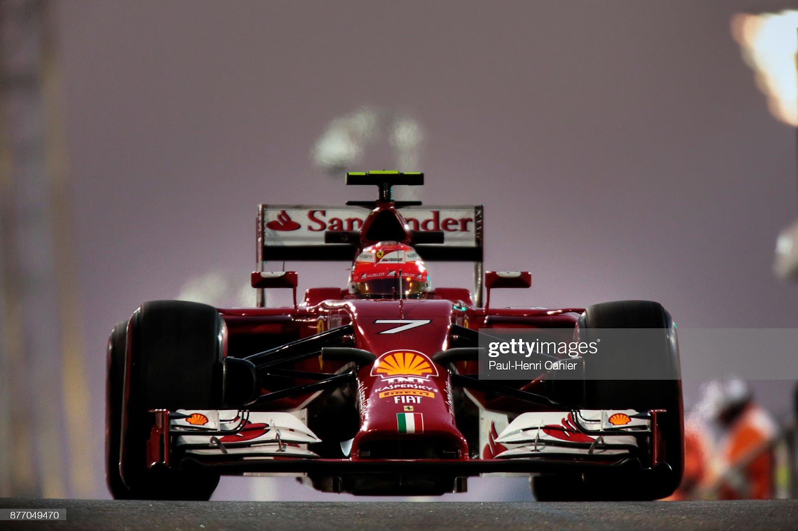 Kimi Raikkonen, Ferrari F14 T, Grand Prix of Abu Dhabi, Yas Marina Circuit, 23 November 2014. 