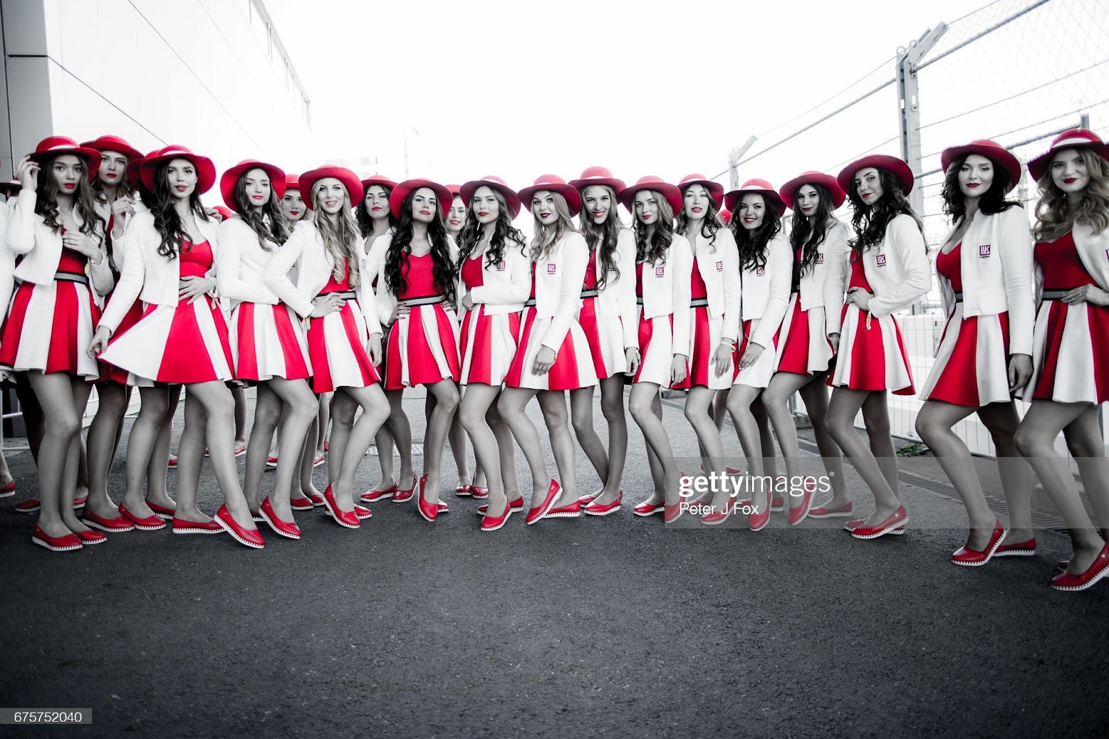 Grid Girls during the F1 Grand Prix of Russia on April 30, 2017 in Sochi, Russia.