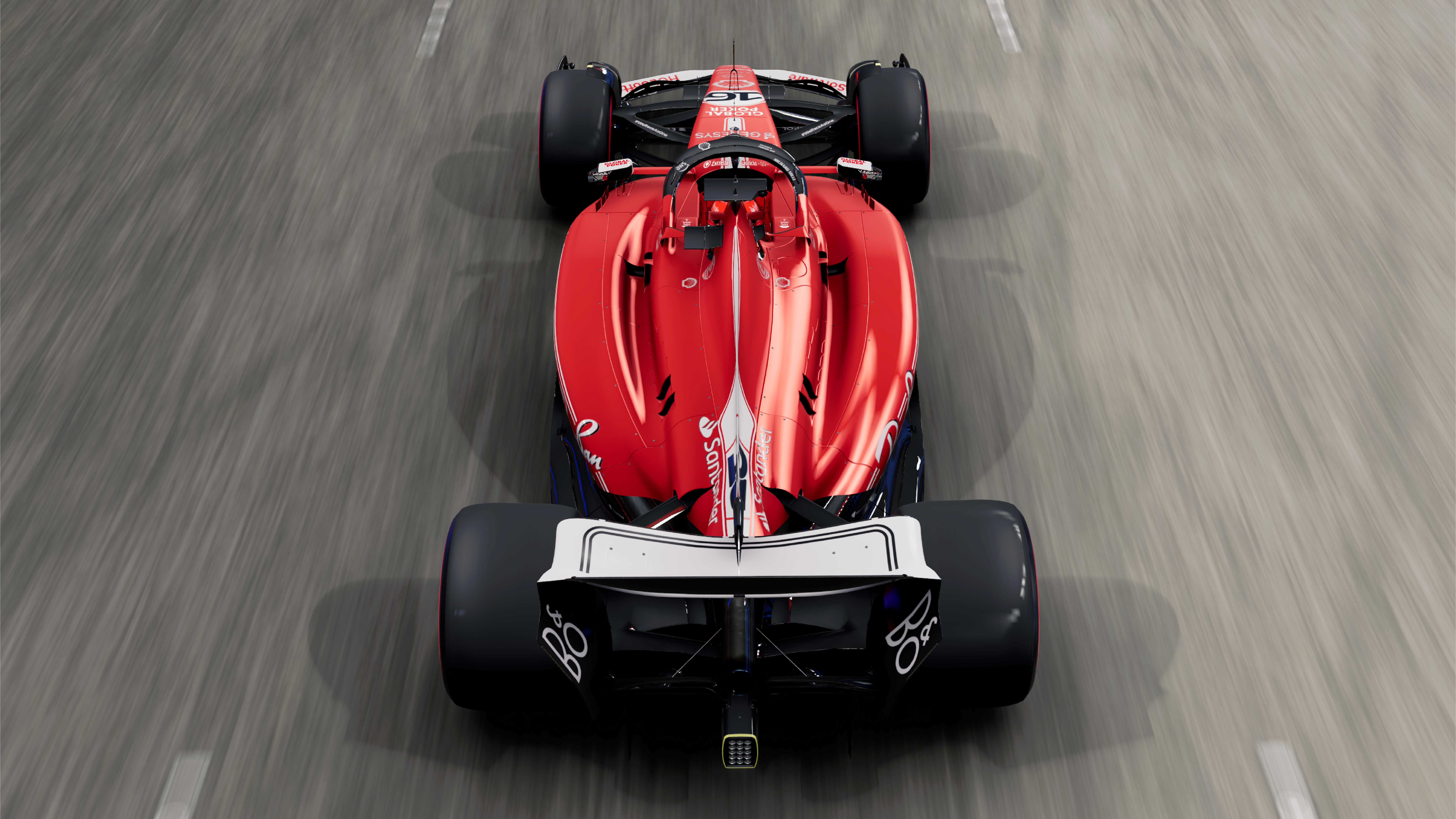 The Ferrari livery for the 2023 Las Vegas Grand Prix. 