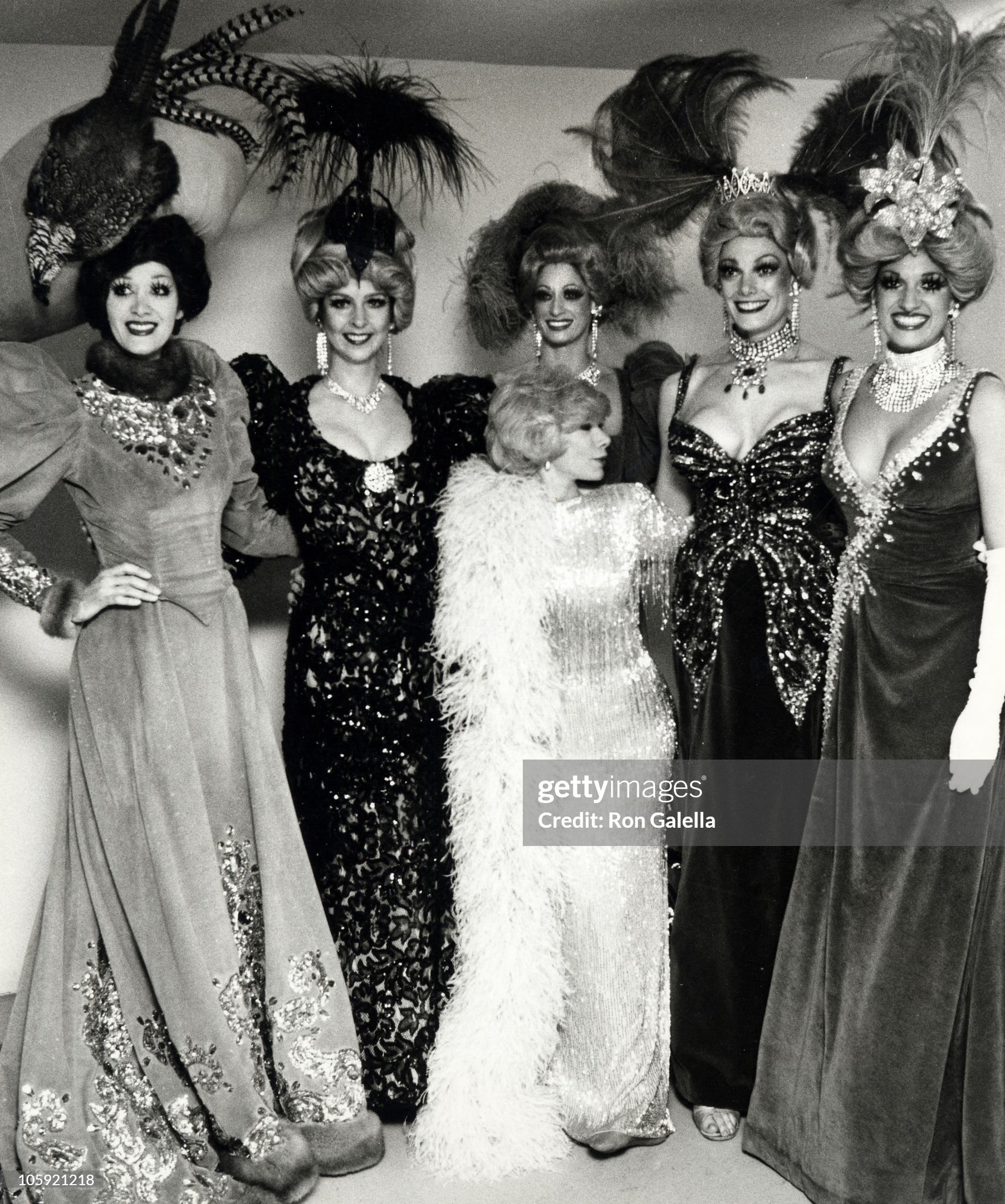 Joan Rivers and Show Girls during Best of Vegas Awards at Tropicana Hotel in Las Vegas, Nevada, United States, on 21 March 1980. 
